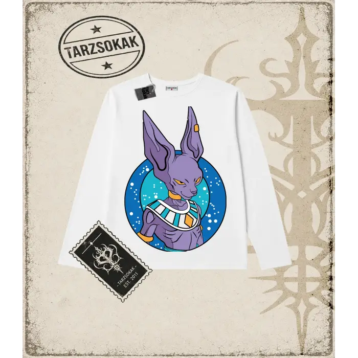Dragon Ball Anime Baskılı Long Sleeve