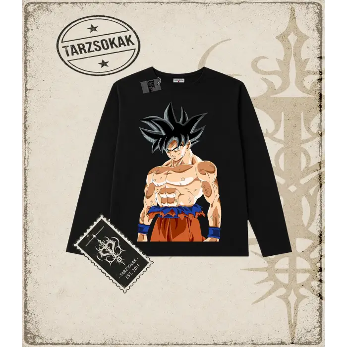 Dragon Ball Anime Baskılı Long Sleeve