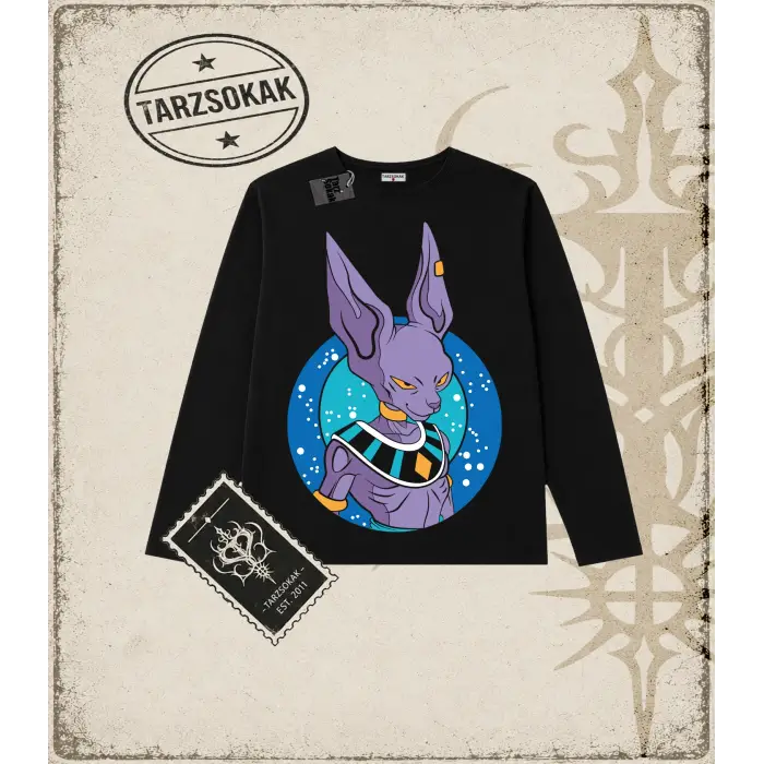 Dragon Ball Anime Baskılı Long Sleeve