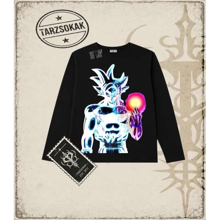 Dragon Ball Anime Baskılı Long Sleeve