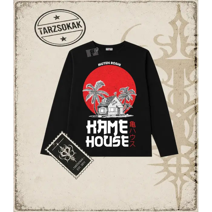 Dragon Ball Anime Baskılı Long Sleeve