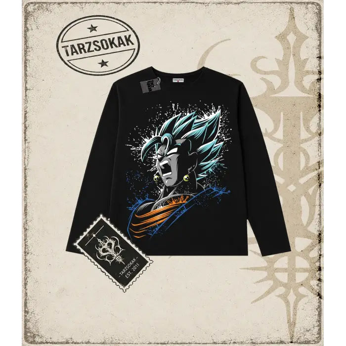 Dragon Ball Anime Baskılı Long Sleeve