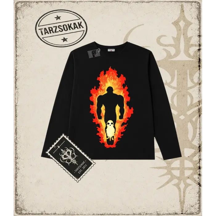 Dragon Ball Anime Baskılı Long Sleeve
