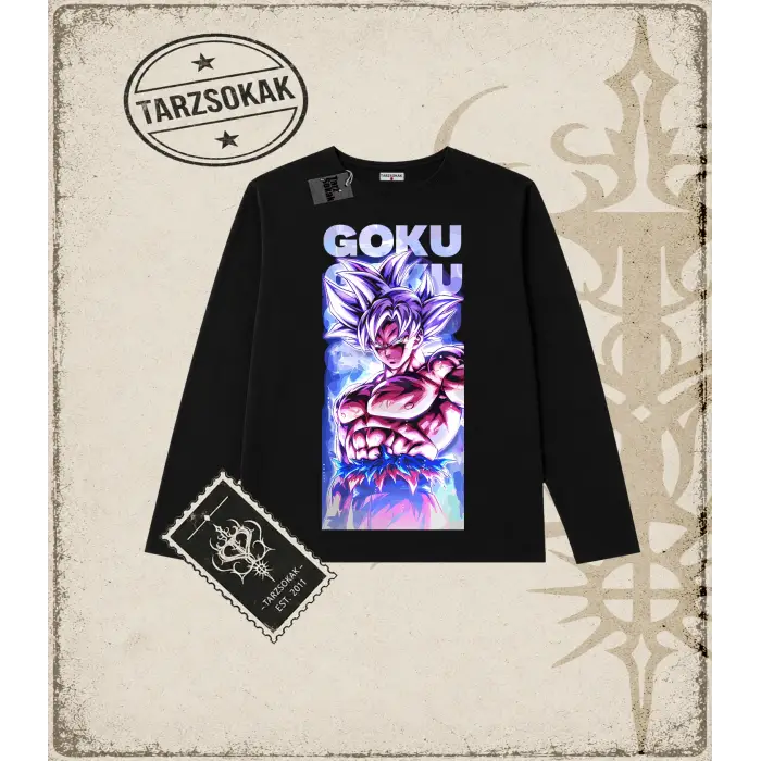 Dragon Ball Anime Baskılı Long Sleeve