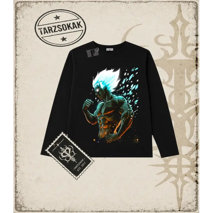 Dragon Ball Anime Baskılı Long Sleeve