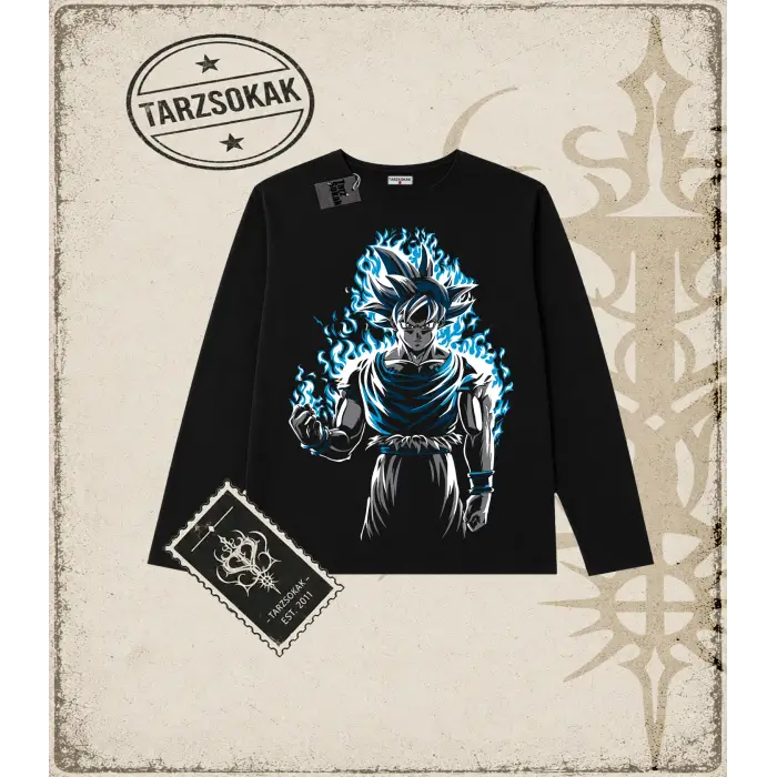 Dragon Ball Anime Baskılı Long Sleeve