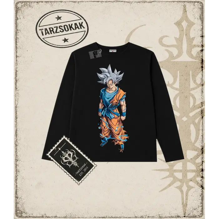 Dragon Ball Anime Baskılı Long Sleeve