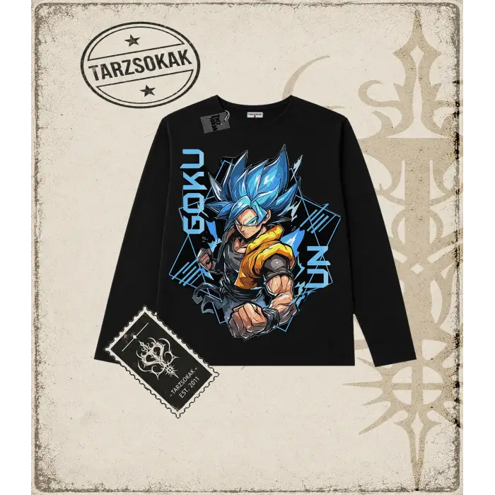 Dragon Ball Anime Baskılı Long Sleeve