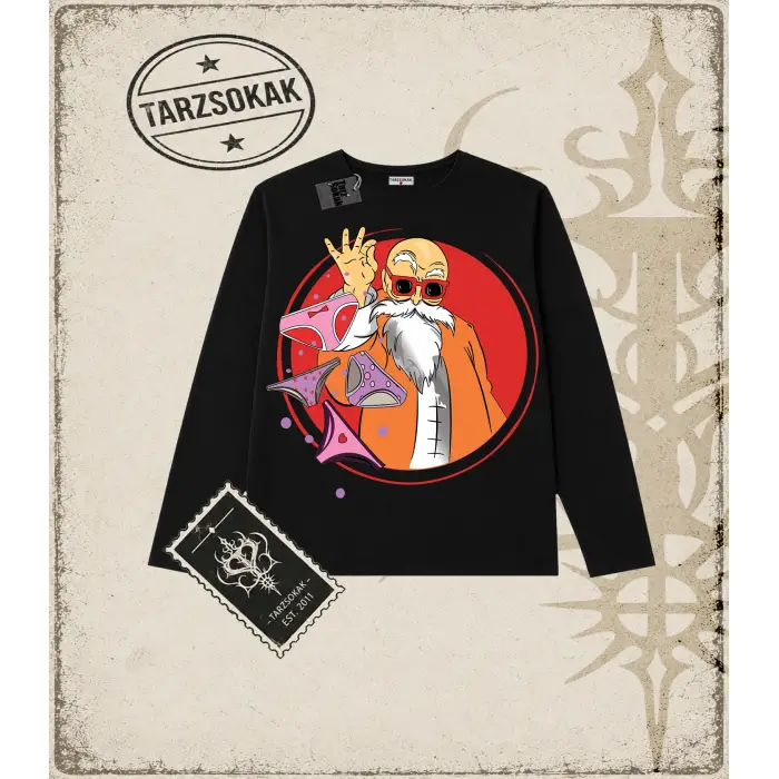 Dragon Ball Anime Baskılı Long Sleeve