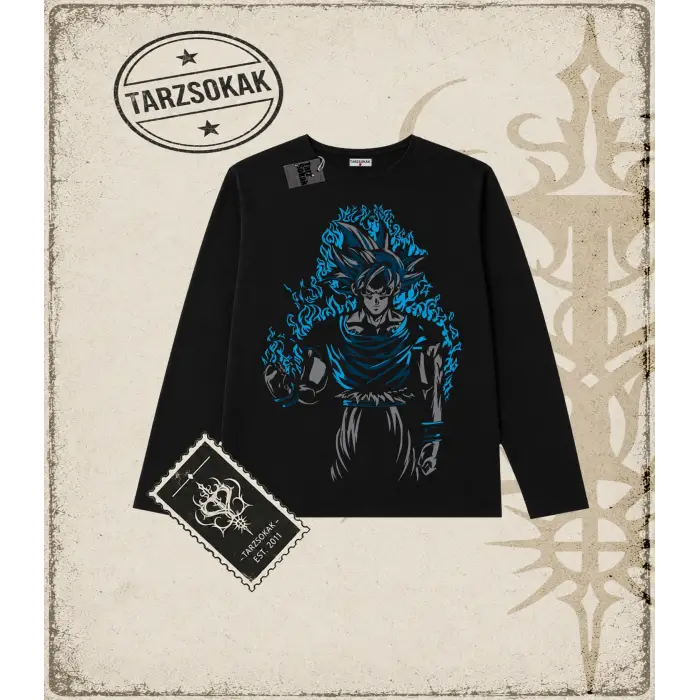 Dragon Ball Anime Baskılı Long Sleeve