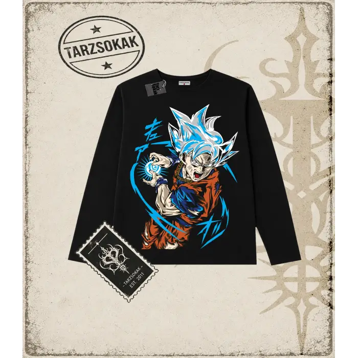 Dragon Ball Anime Baskılı Long Sleeve