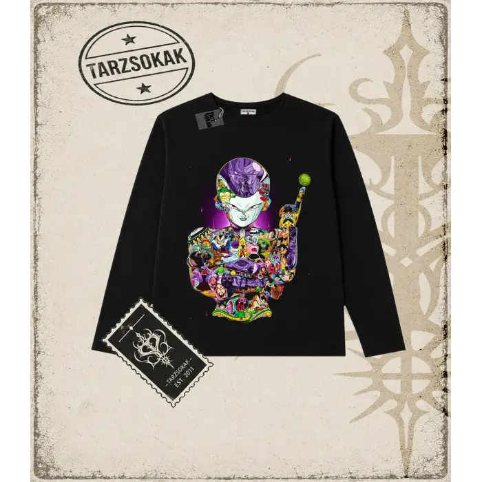 Dragon Ball Anime Baskılı Long Sleeve