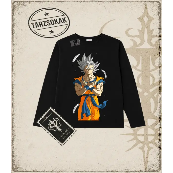 Dragon Ball Anime Baskılı Long Sleeve