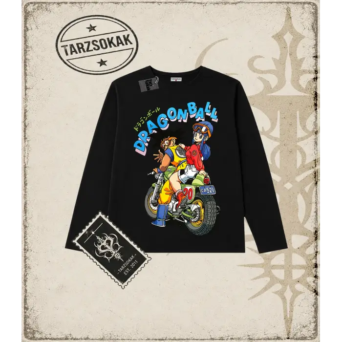 Dragon Ball Anime Baskılı Long Sleeve