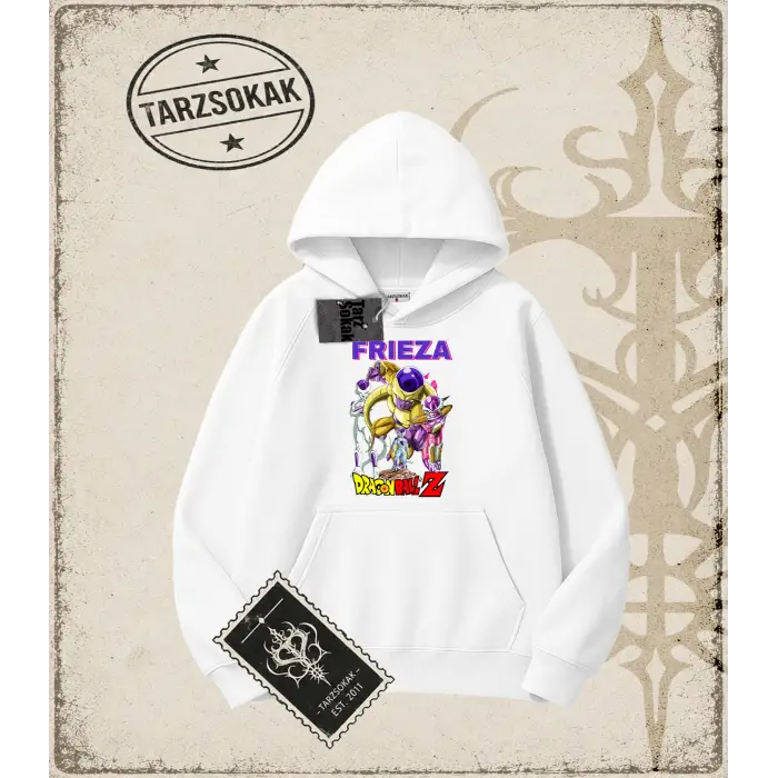 Dragon Ball Anime Baskılı Oversize Unisex Kapşonlu Sweatshirt