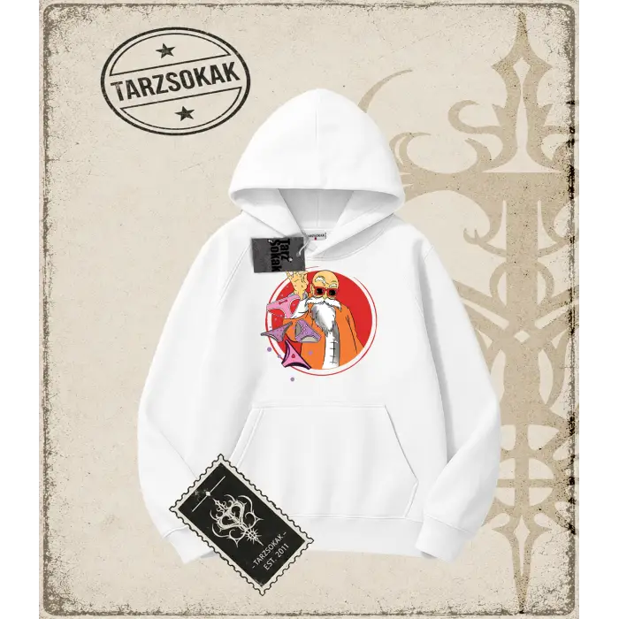 Dragon Ball Anime Baskılı Oversize Unisex Kapşonlu Sweatshirt