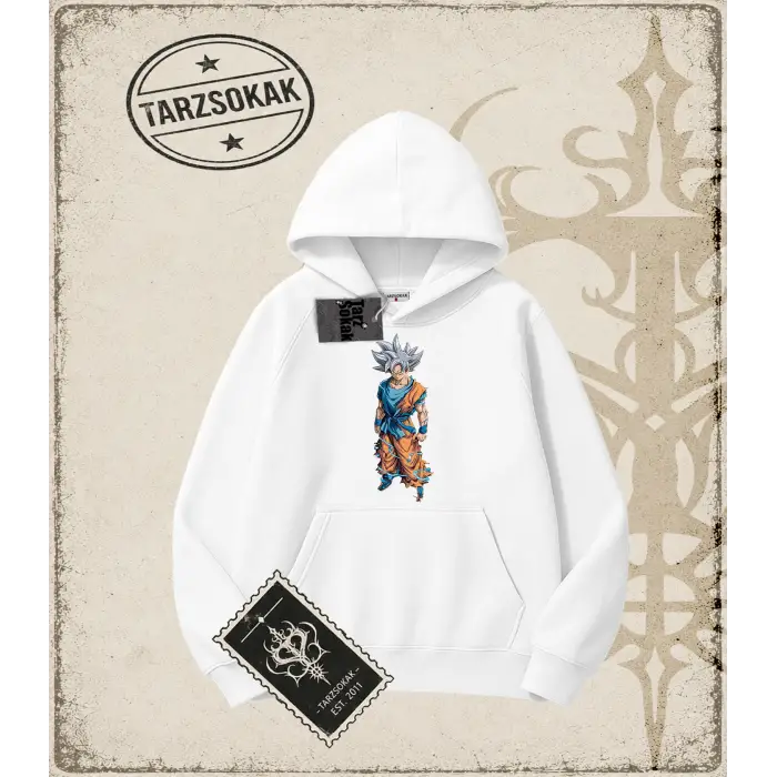 Dragon Ball Anime Baskılı Oversize Unisex Kapşonlu Sweatshirt
