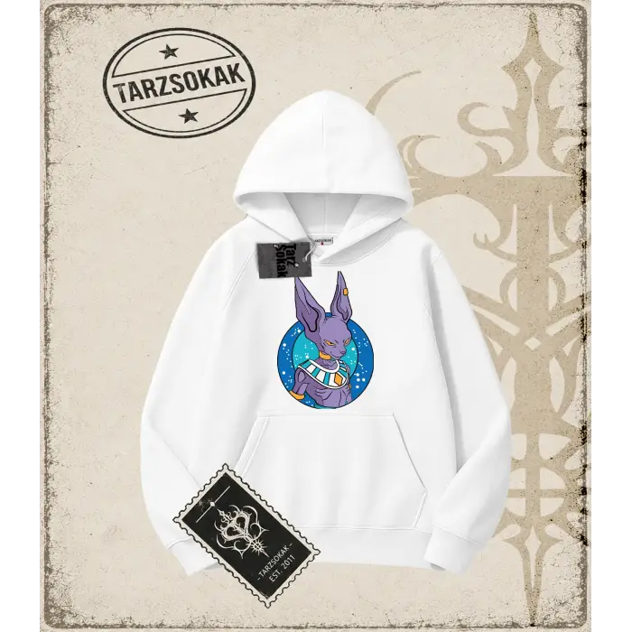 Dragon Ball Anime Baskılı Oversize Unisex Kapşonlu Sweatshirt