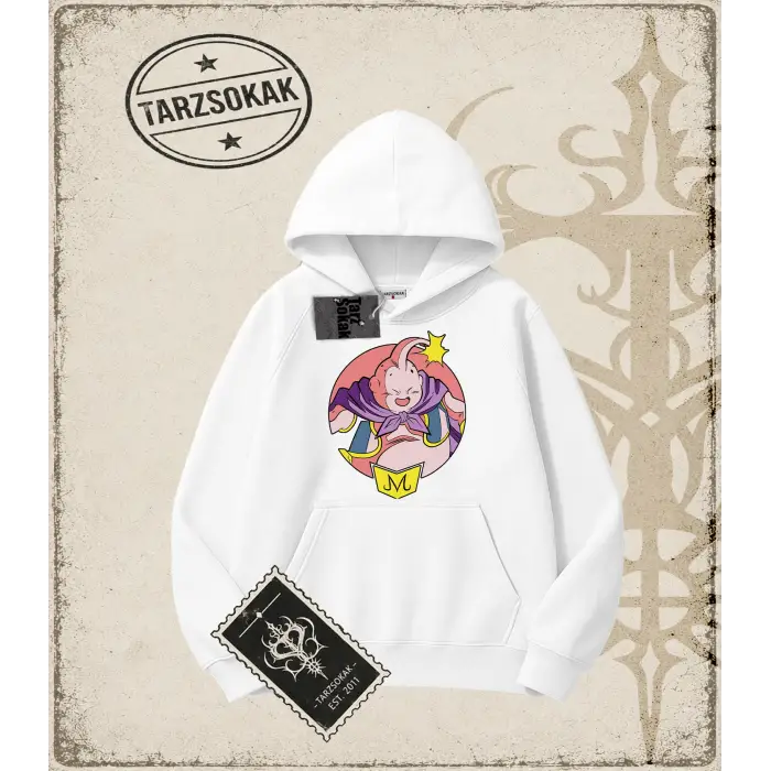 Dragon Ball Anime Baskılı Oversize Unisex Kapşonlu Sweatshirt