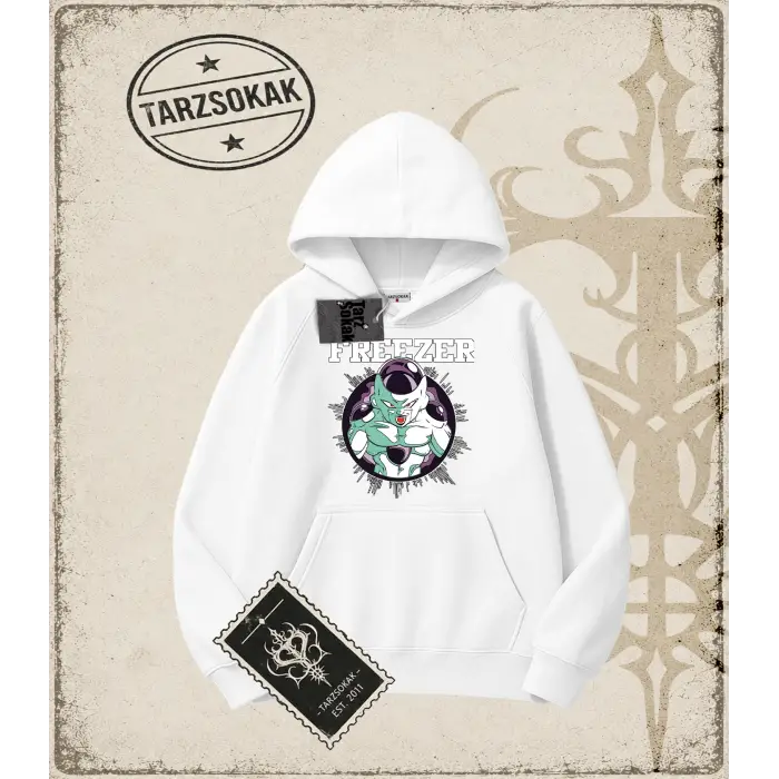 Dragon Ball Anime Baskılı Oversize Unisex Kapşonlu Sweatshirt