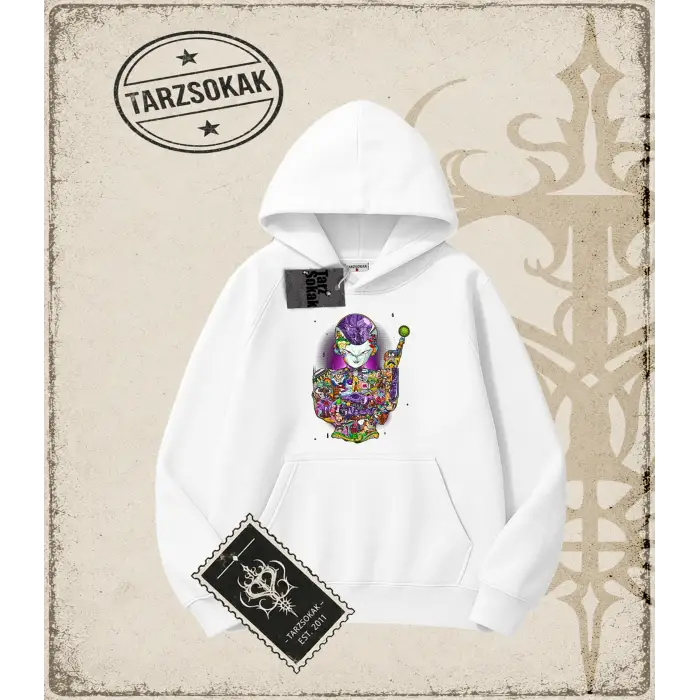 Dragon Ball Anime Baskılı Oversize Unisex Kapşonlu Sweatshirt