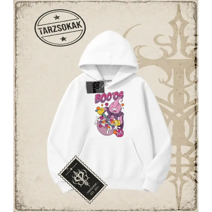 Dragon Ball Anime Baskılı Oversize Unisex Kapşonlu Sweatshirt