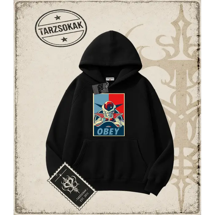 Dragon Ball Anime Baskılı Oversize Unisex Kapşonlu Sweatshirt