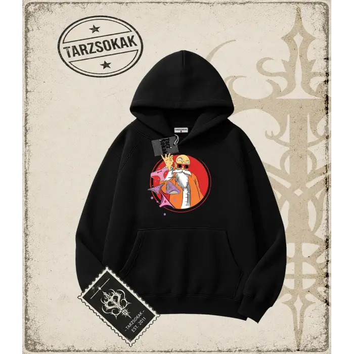 Dragon Ball Anime Baskılı Oversize Unisex Kapşonlu Sweatshirt