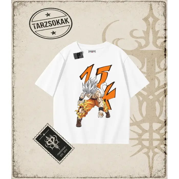 Dragon Ball Anime Baskılı Oversize Unisex Tişört
