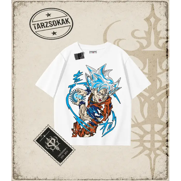 Dragon Ball Anime Baskılı Oversize Unisex Tişört