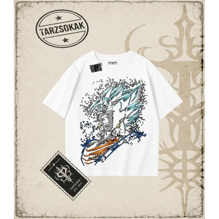 Dragon Ball Anime Baskılı Oversize Unisex Tişört