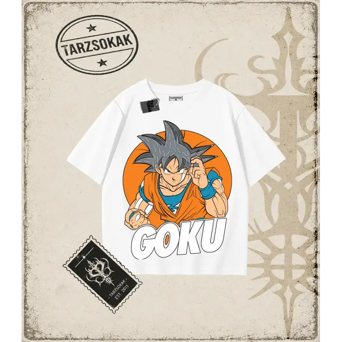 Dragon Ball Anime Baskılı Oversize Unisex Tişört