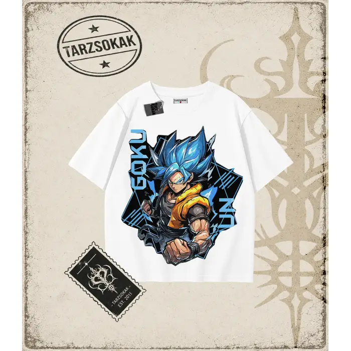 Dragon Ball Anime Baskılı Oversize Unisex Tişört