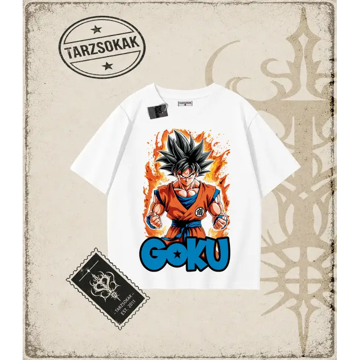 Dragon Ball Anime Baskılı Oversize Unisex Tişört