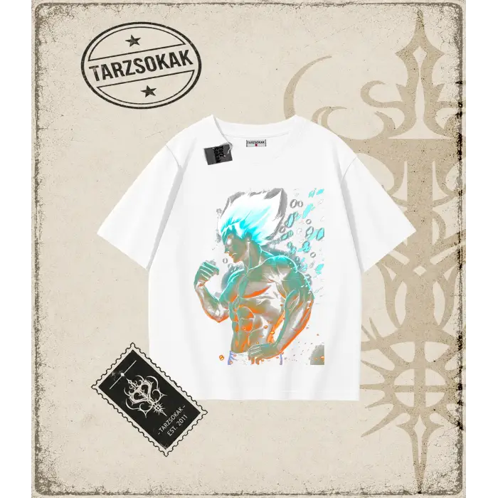 Dragon Ball Anime Baskılı Oversize Unisex Tişört