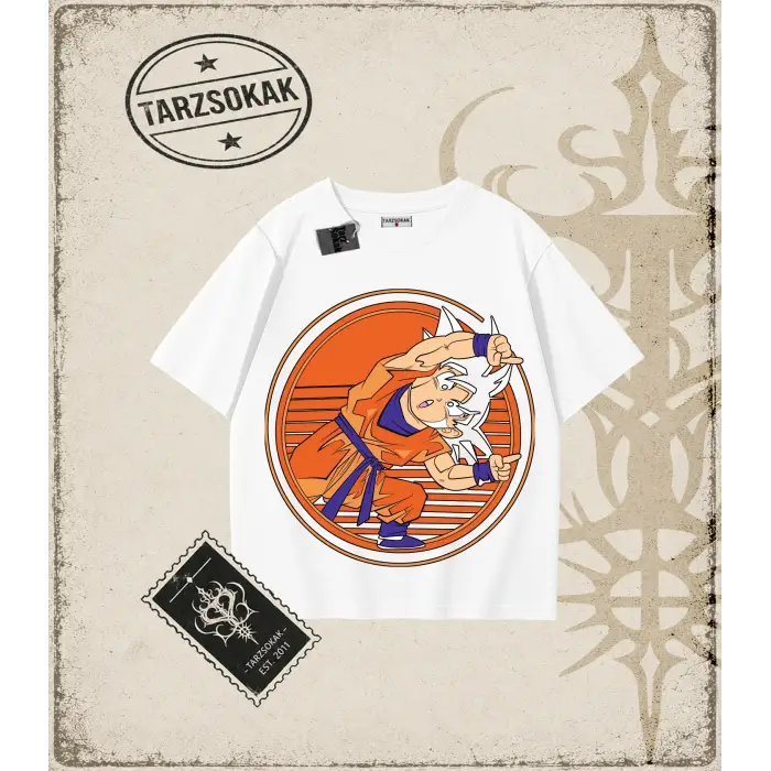 Dragon Ball Anime Baskılı Oversize Unisex Tişört