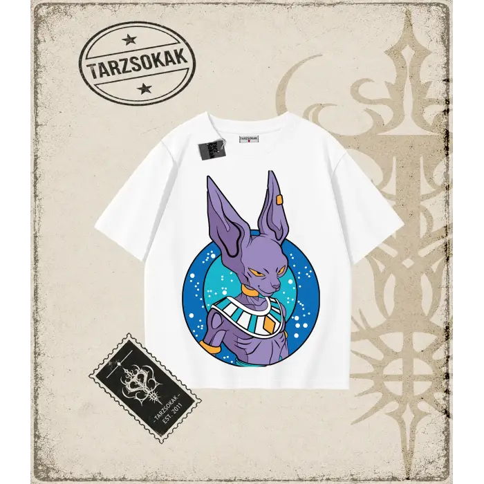 Dragon Ball Anime Baskılı Oversize Unisex Tişört