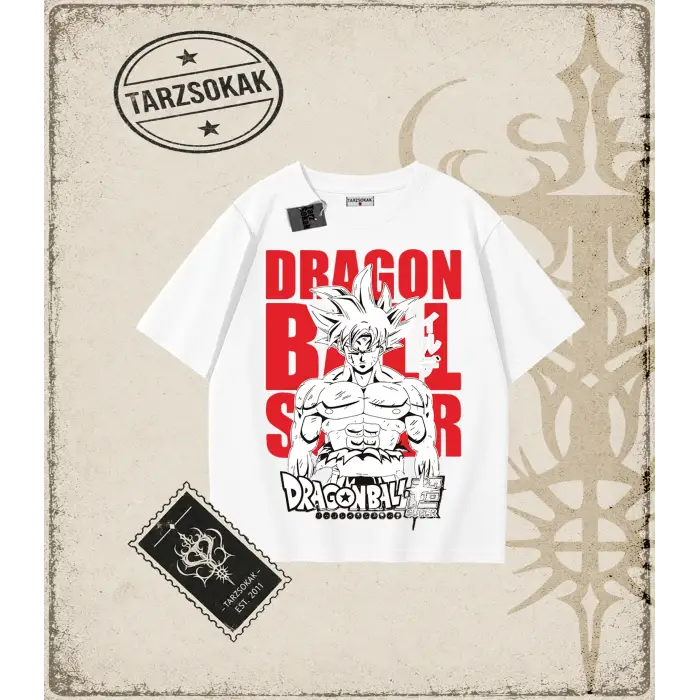 Dragon Ball Anime Baskılı Oversize Unisex Tişört