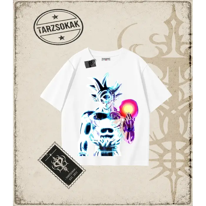 Dragon Ball Anime Baskılı Oversize Unisex Tişört