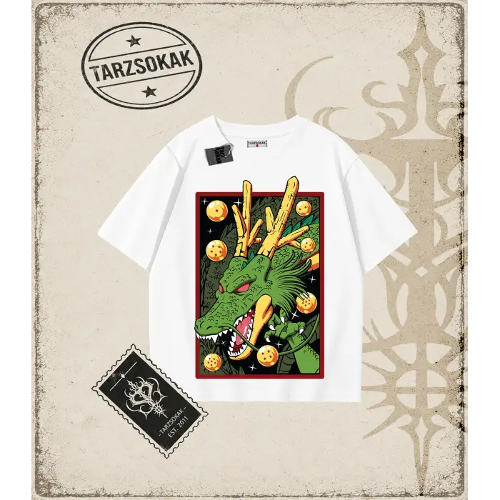 Dragon Ball Anime Baskılı Oversize Unisex Tişört