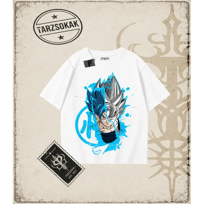 Dragon Ball Anime Baskılı Oversize Unisex Tişört