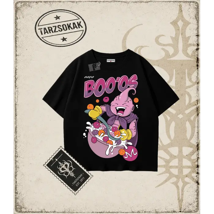 Dragon Ball Anime Baskılı Oversize Unisex Tişört