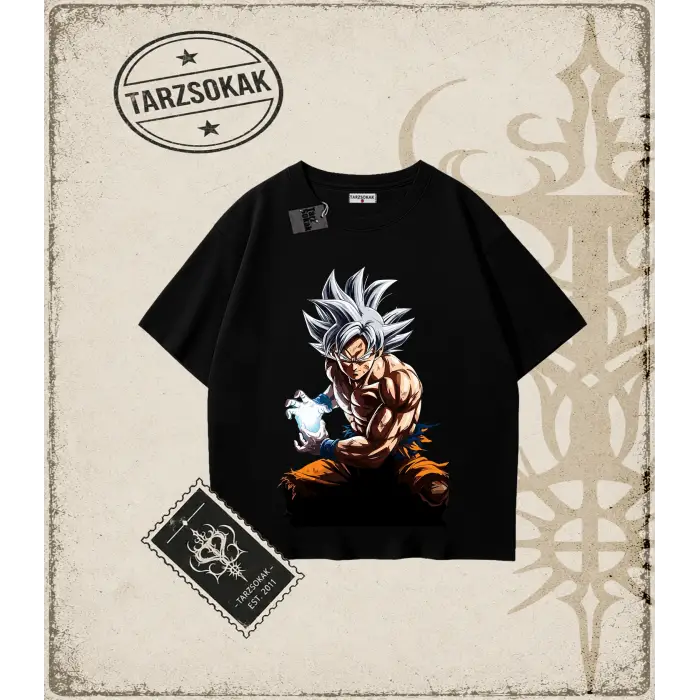 Dragon Ball Anime Baskılı Oversize Unisex Tişört