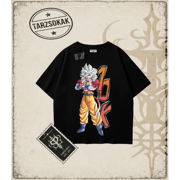 Dragon Ball Anime Baskılı Oversize Unisex Tişört
