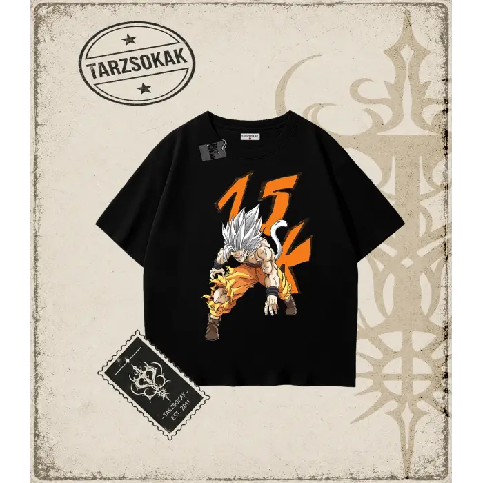 Dragon Ball Anime Baskılı Oversize Unisex Tişört