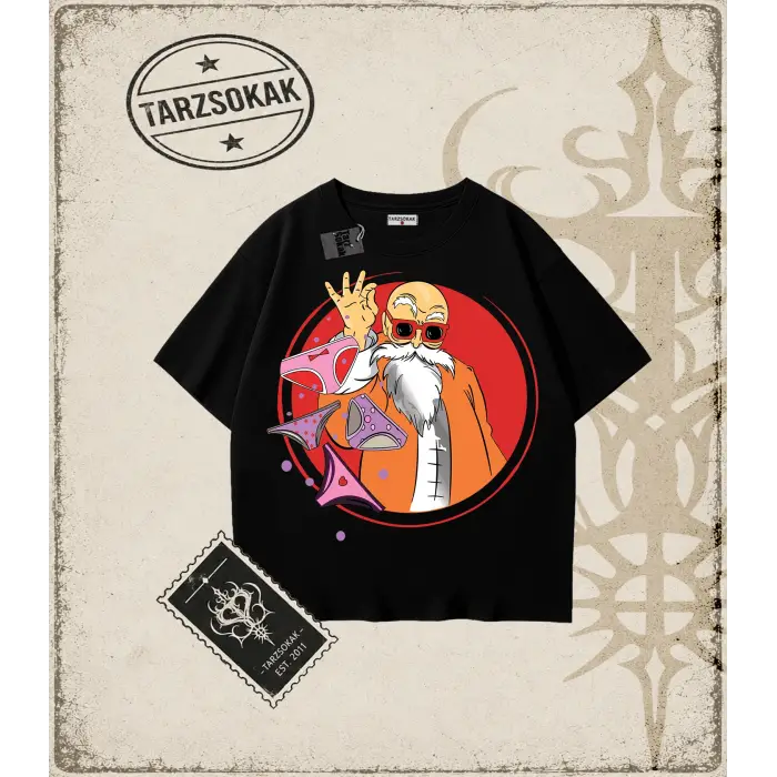 Dragon Ball Anime Baskılı Oversize Unisex Tişört