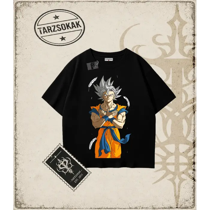 Dragon Ball Anime Baskılı Oversize Unisex Tişört