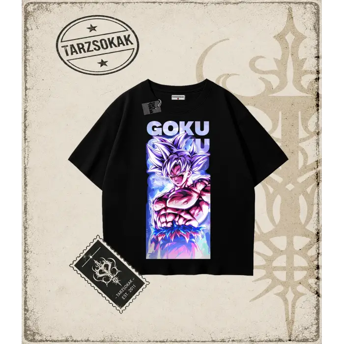 Dragon Ball Anime Baskılı Oversize Unisex Tişört