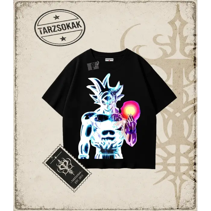 Dragon Ball Anime Baskılı Oversize Unisex Tişört