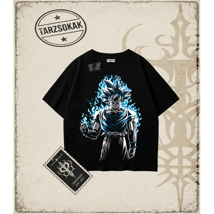 Dragon Ball Anime Baskılı Oversize Unisex Tişört